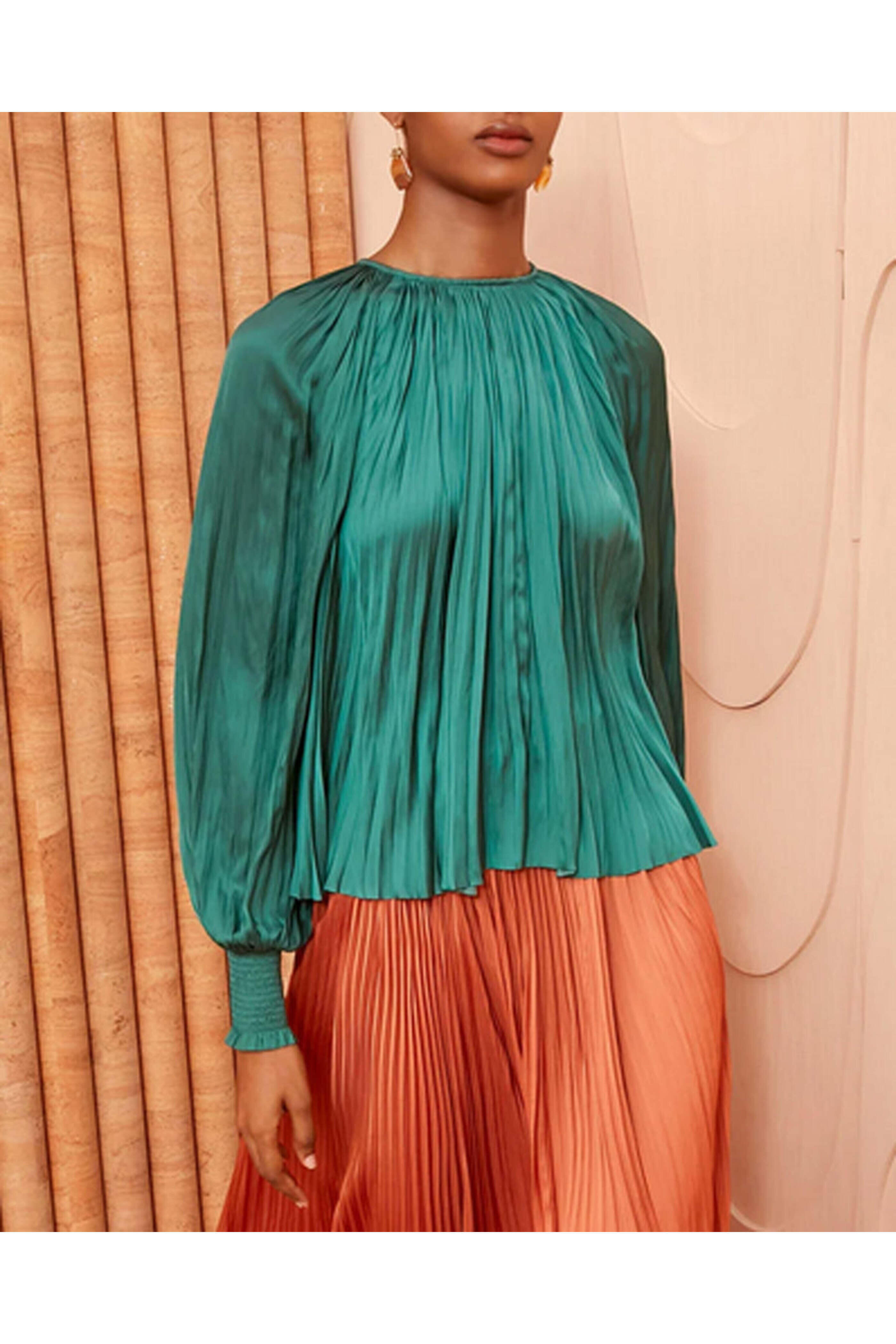 Ulla Johnson - Jadeite Long Sleeve Aidy Blouse