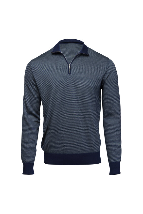 Tom Ford - Sky Blue Cotton Tennis Piquet Polo | Mitchell Stores