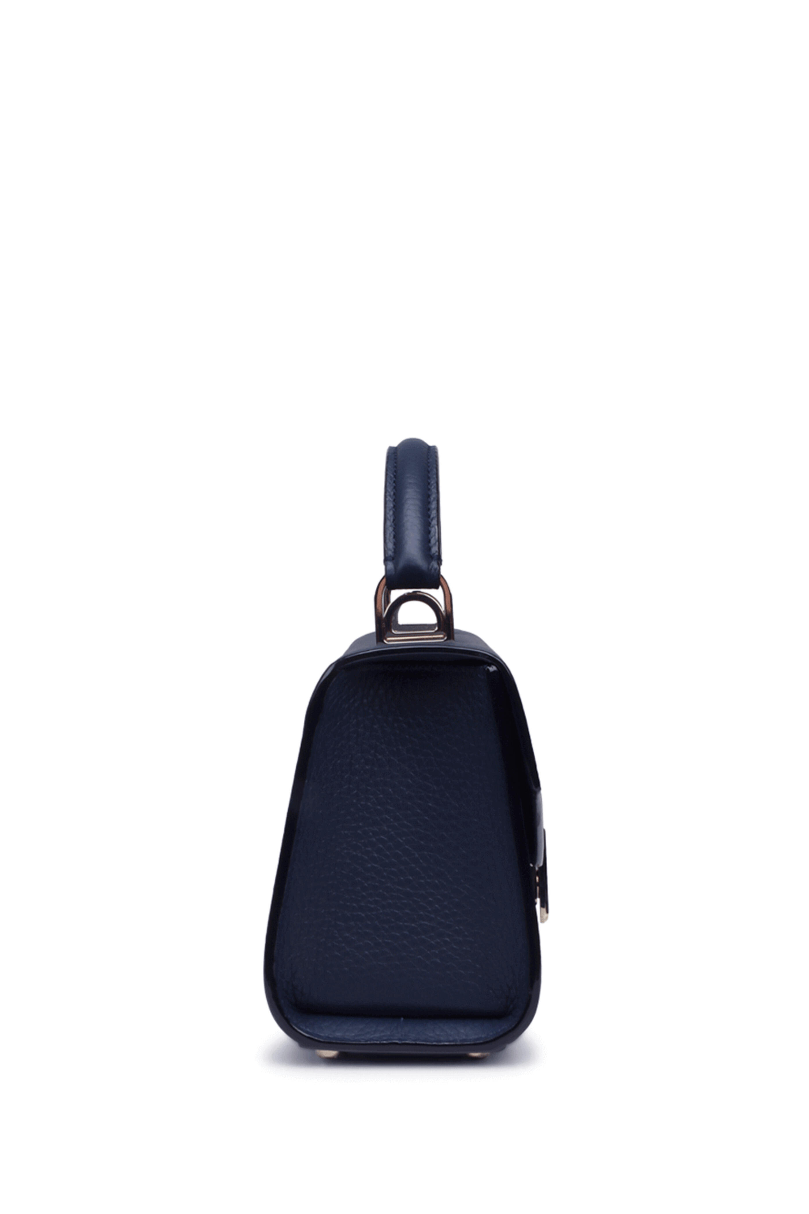 Moreau Paris - Small Ana Top Handle Bag in Navy
