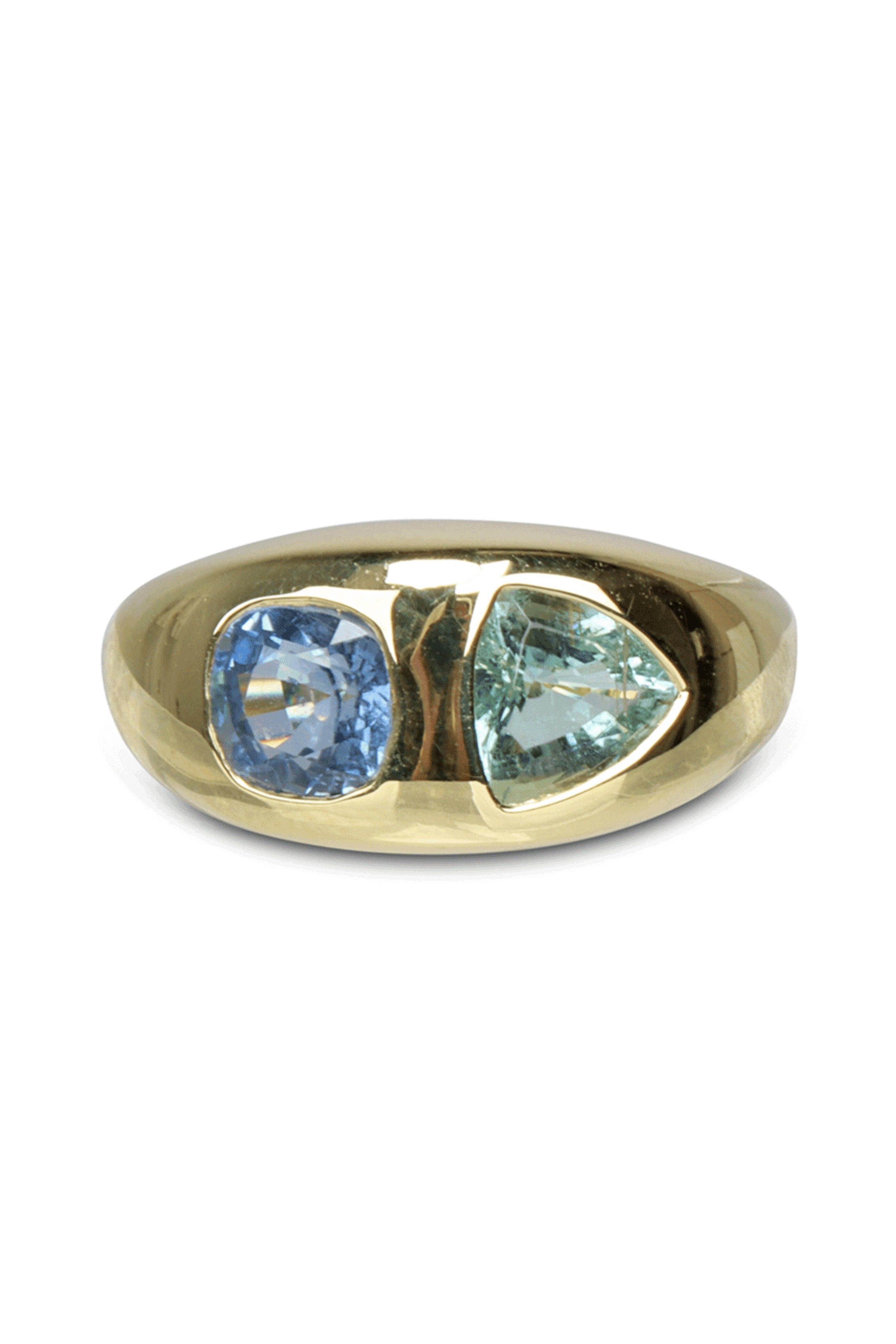 Lauren K - Paraiba Tourmaline & Blue Sapphire Olena Ring