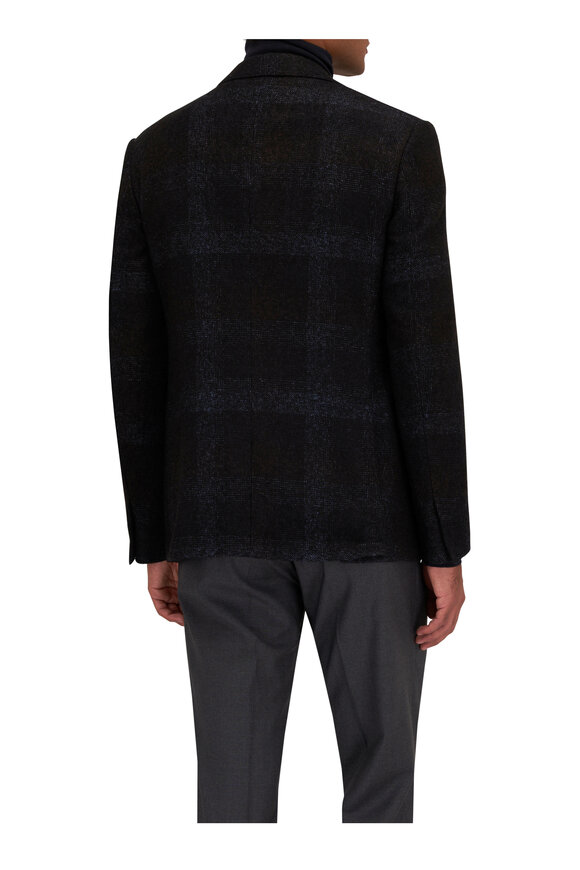 Zegna - Chocolate & Blue Tonal Plaid Sportcoat