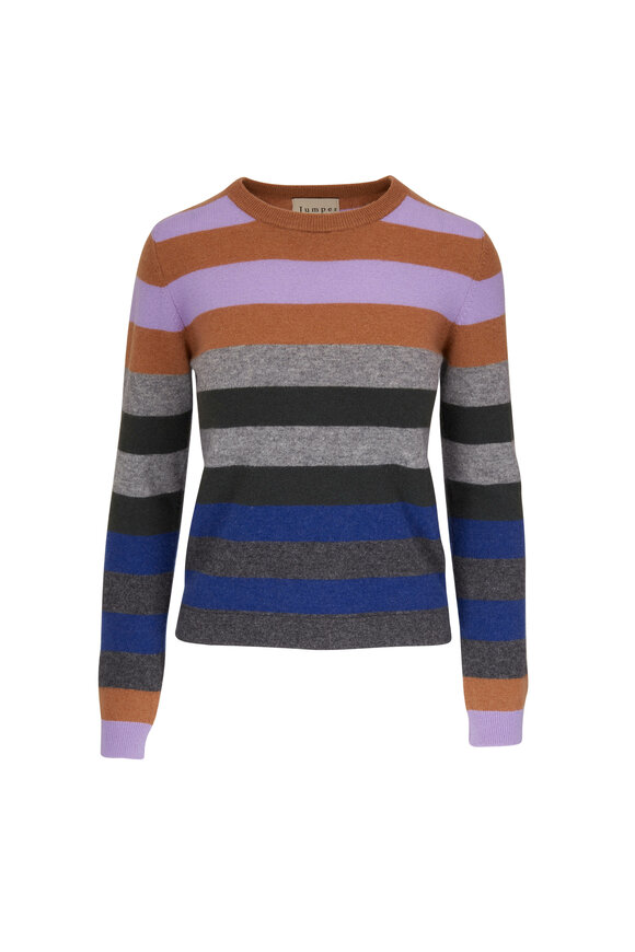 Jumper 1234 - Multicolor Stripe Cashmere Sweater