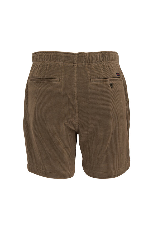 Faherty Brand - Essential Surplus Olive Knit Corduroy Shorts