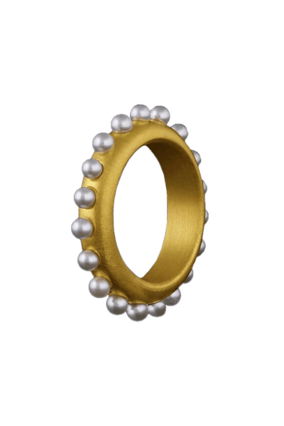 Loren Nicole Pearl Spine Band Ring