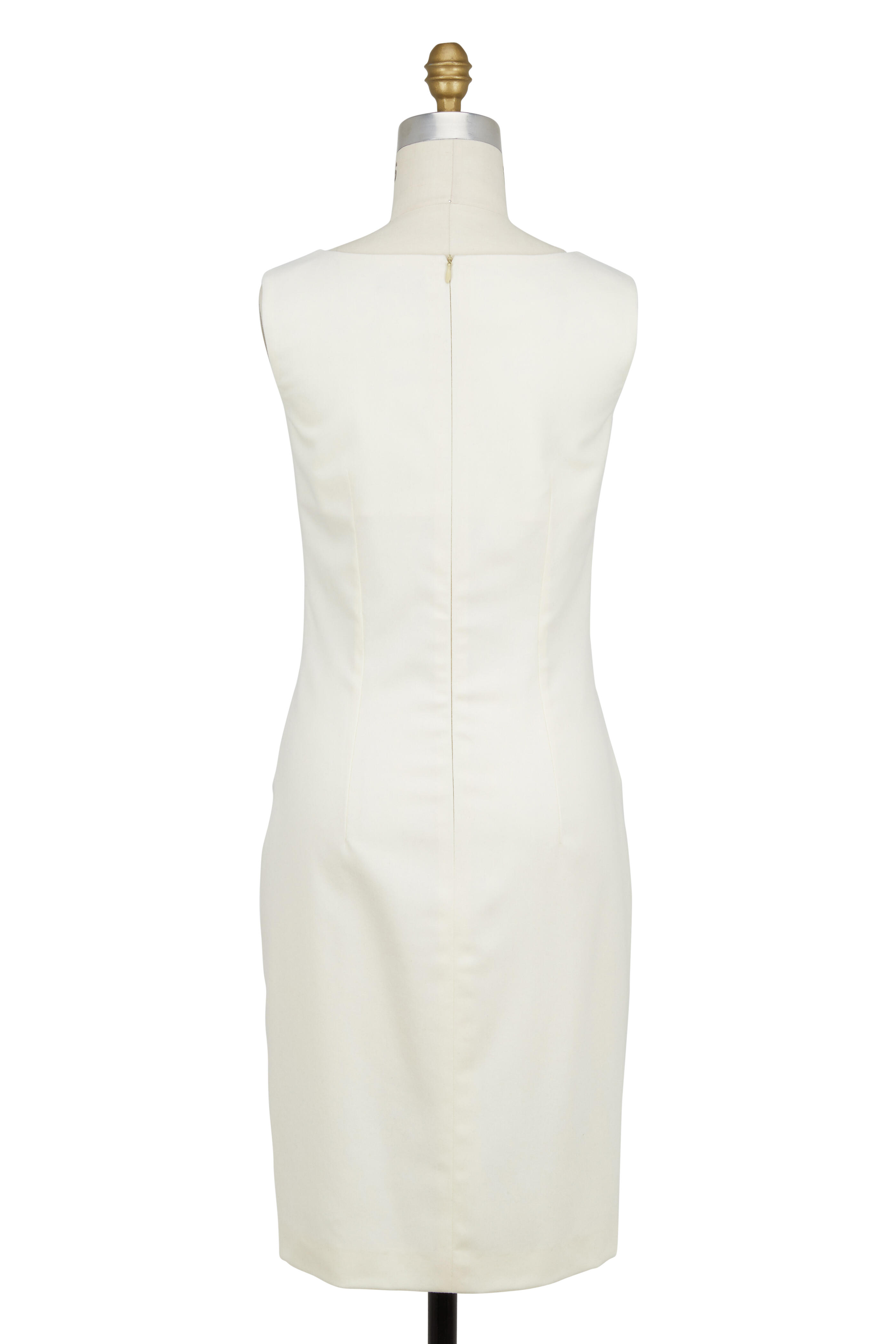 ivory dress with silver shoes Angela Nuran Astoria 3.5