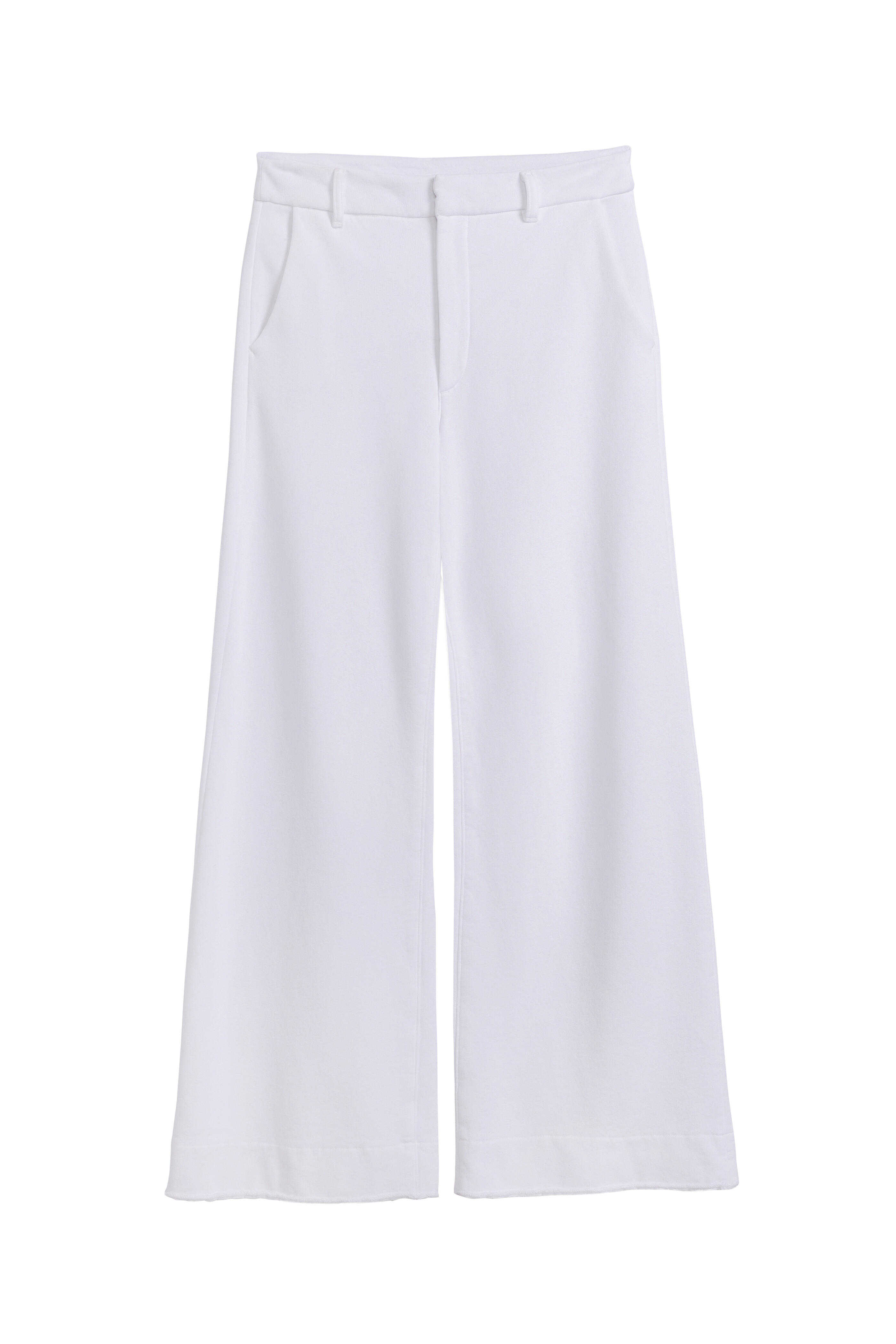 Frank & Eileen - Westport White Italian Wide Leg Chino Pant - view 2