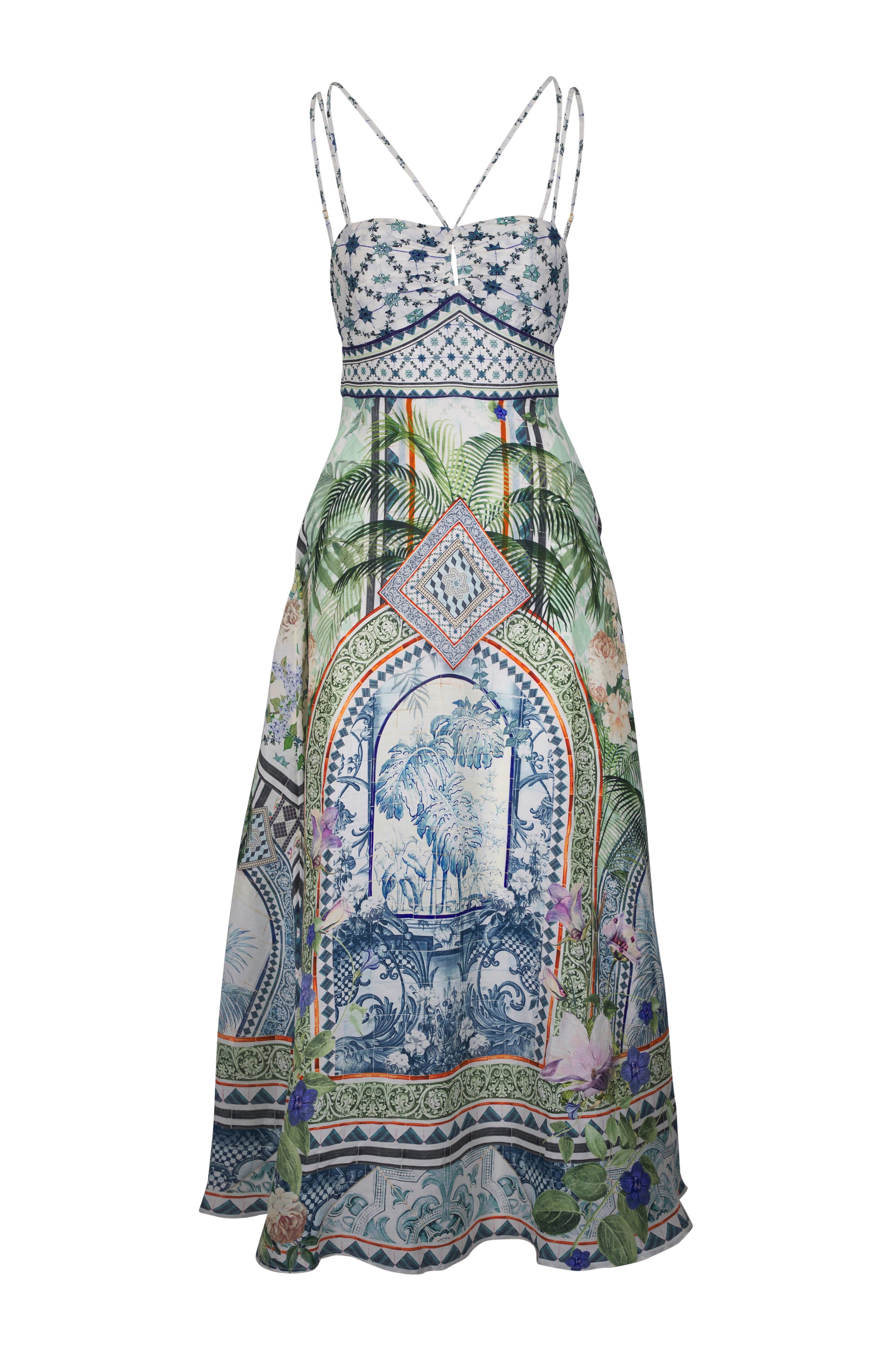 Camilla - Jardim Party Strap Detail Dress