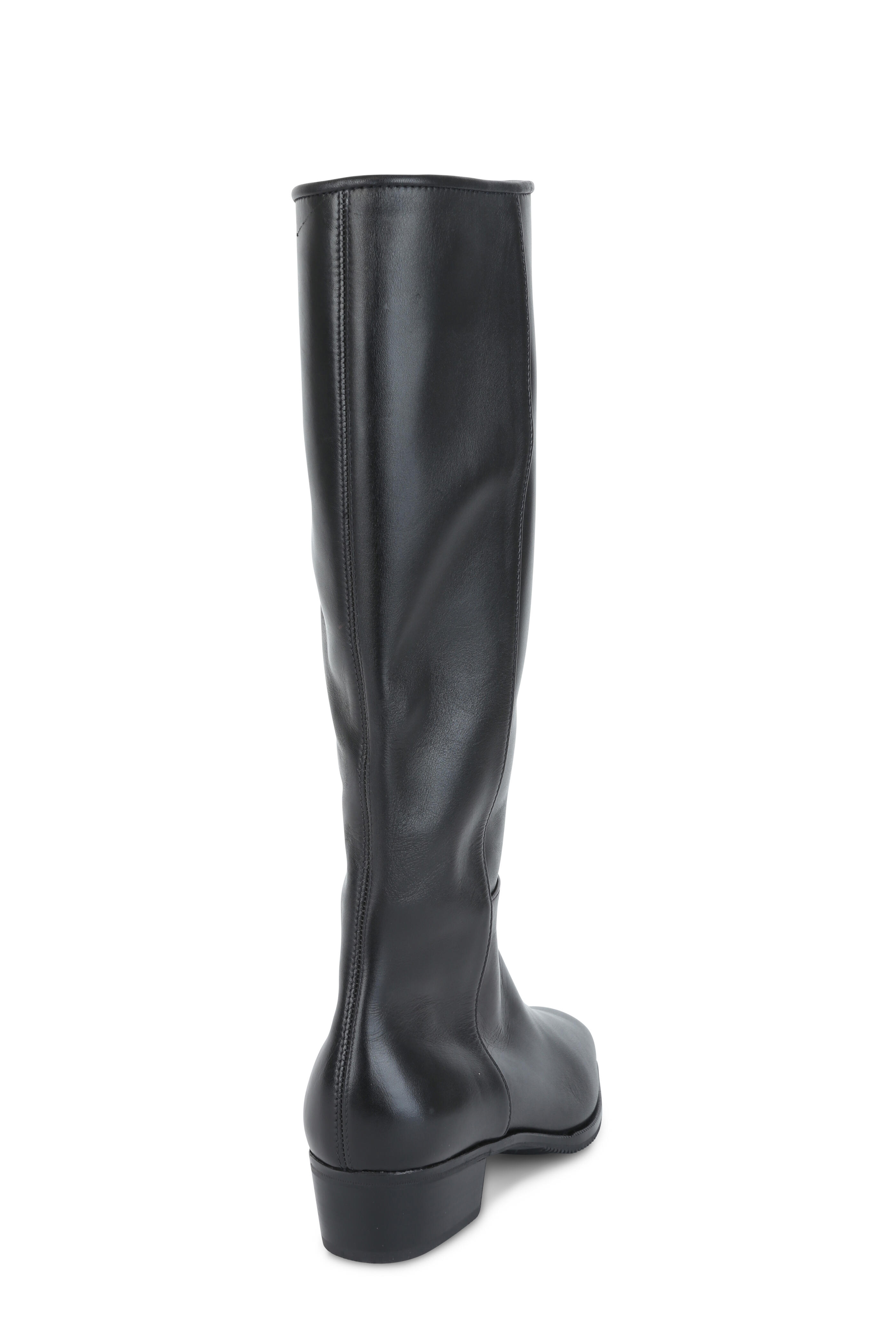 35mm Tall Leather Boots