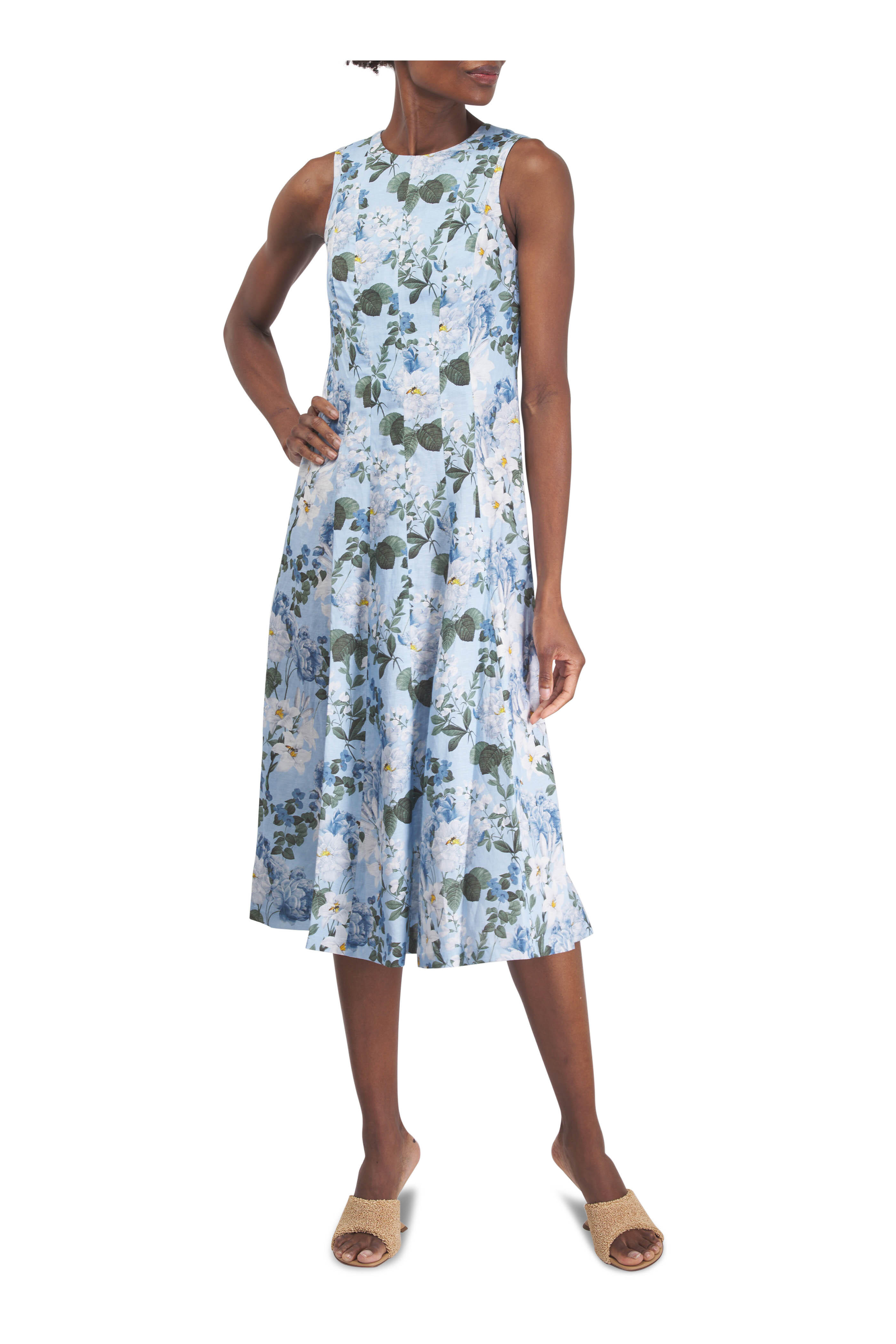 Sachin + Babi - Mariposa Delft Petals Midi Dress
