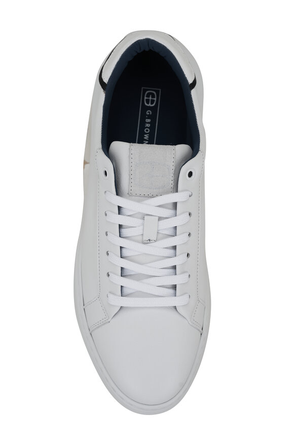 G Brown - Puff Pro White Leather Sneaker 