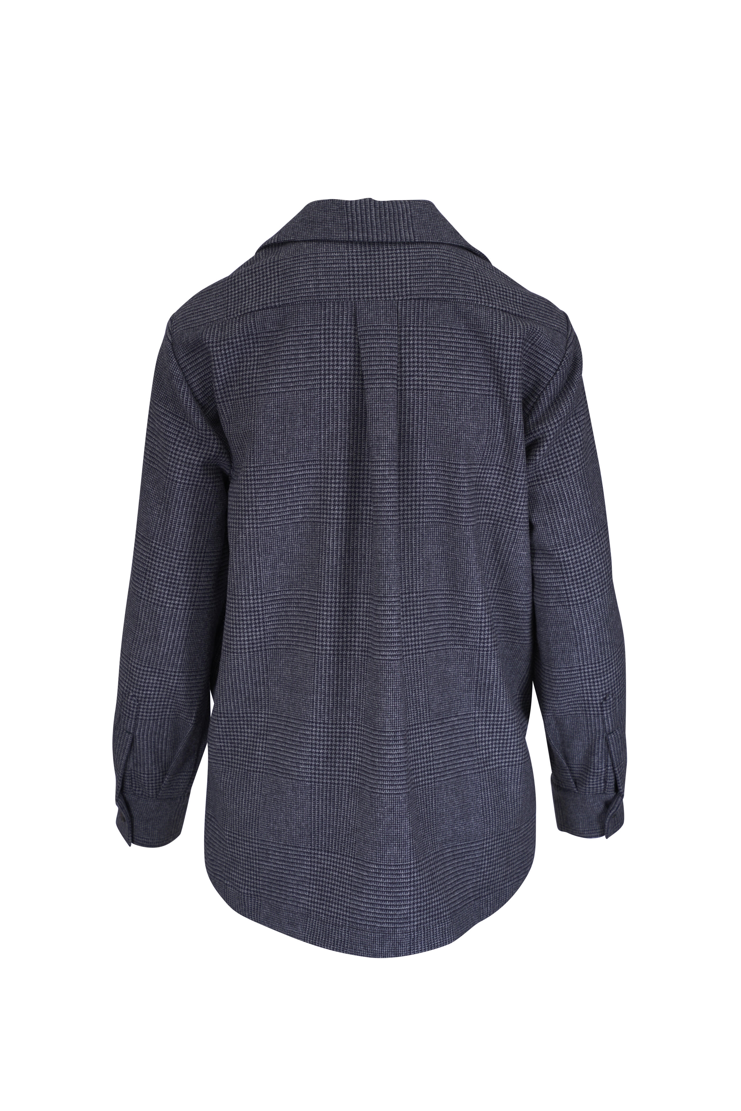 Kiton - Navy Plaid Wool & Cashmere Overshirt