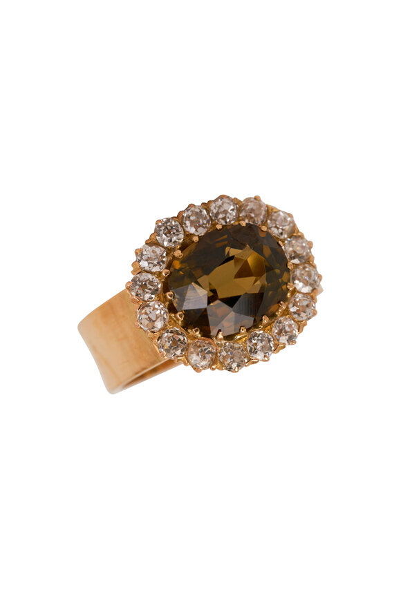 Renee Lewis Diamond Rim Andalusite Ring
