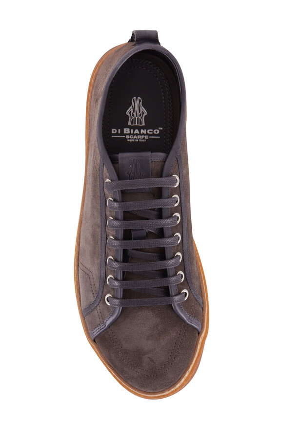 Di Bianco - Biella Gray Suede Low Top Sneaker