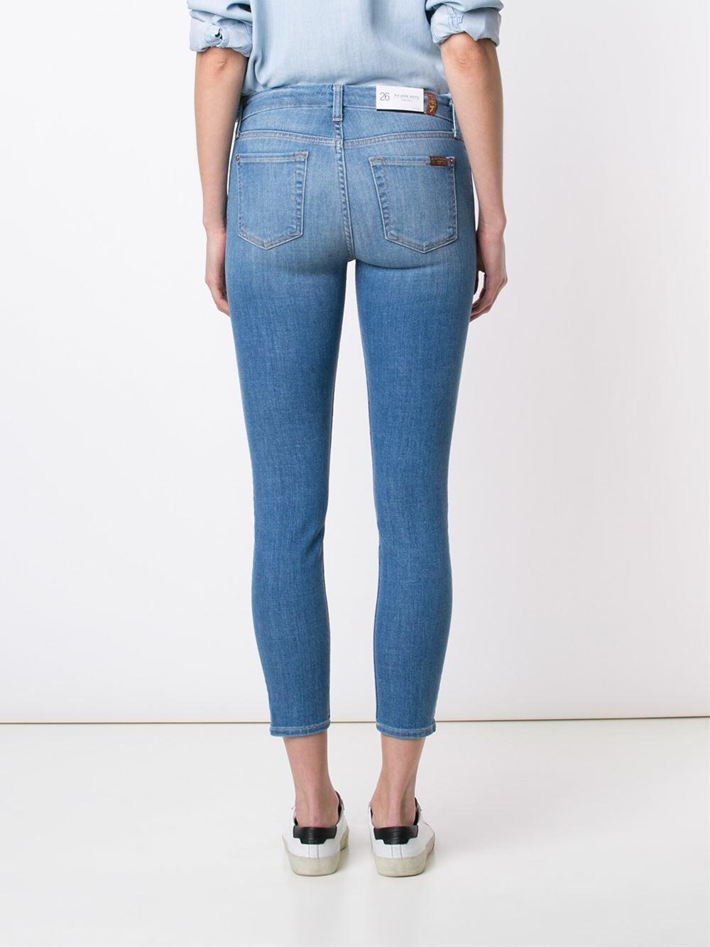 7 For All Mankind - Light Wash Ankle Skinny Jean