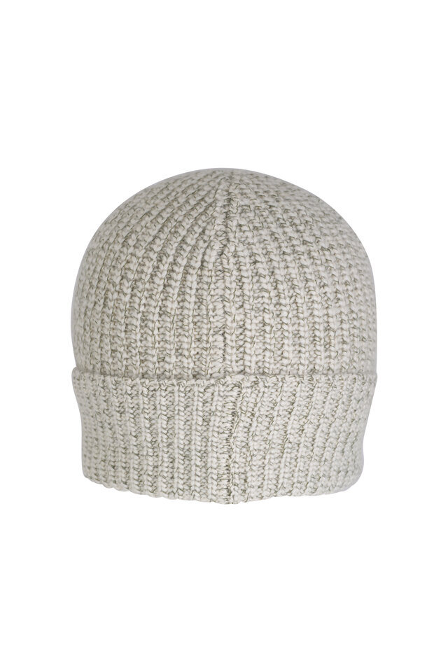 ベレー帽 Brunello Cucinelli Brunello Cucinelli Cashmere Beanie With M Cashmere rib knit beanie for Man in Beige | Brunello Cucinelli