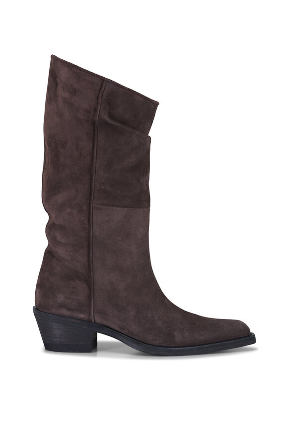Khaite Clive Umber Suede Boot, 35mm - view 3