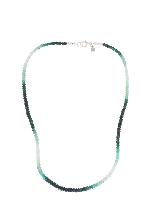 Cristina V. Green Emerald Rondelle Necklace - view 1