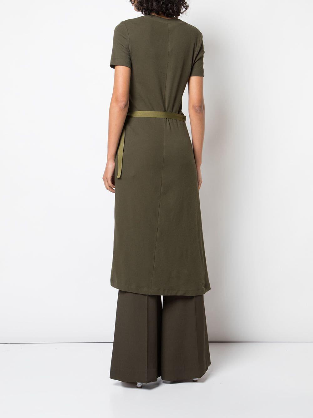 rosetta getty green dress Combo Tshirt Dress in Olive