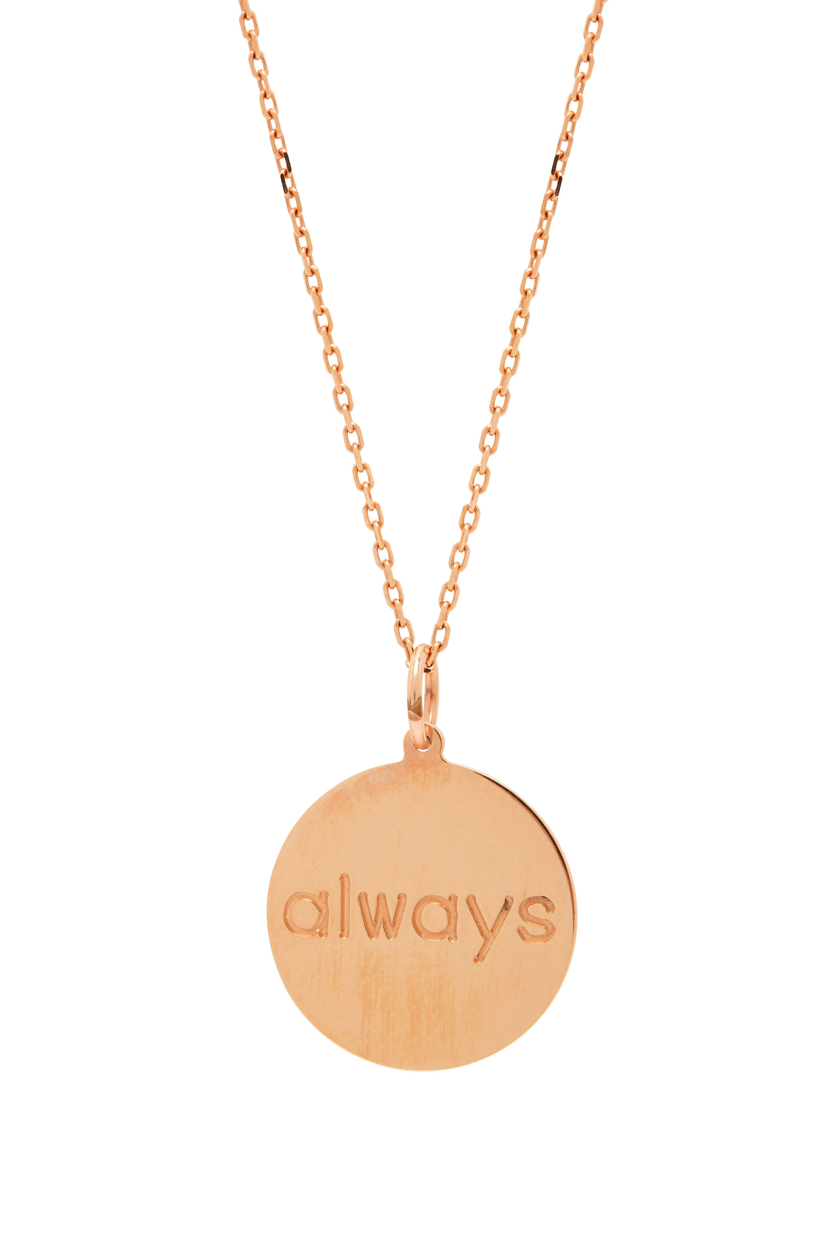 Genevieve Lau - "Always /Remember" Rose Gold Necklace