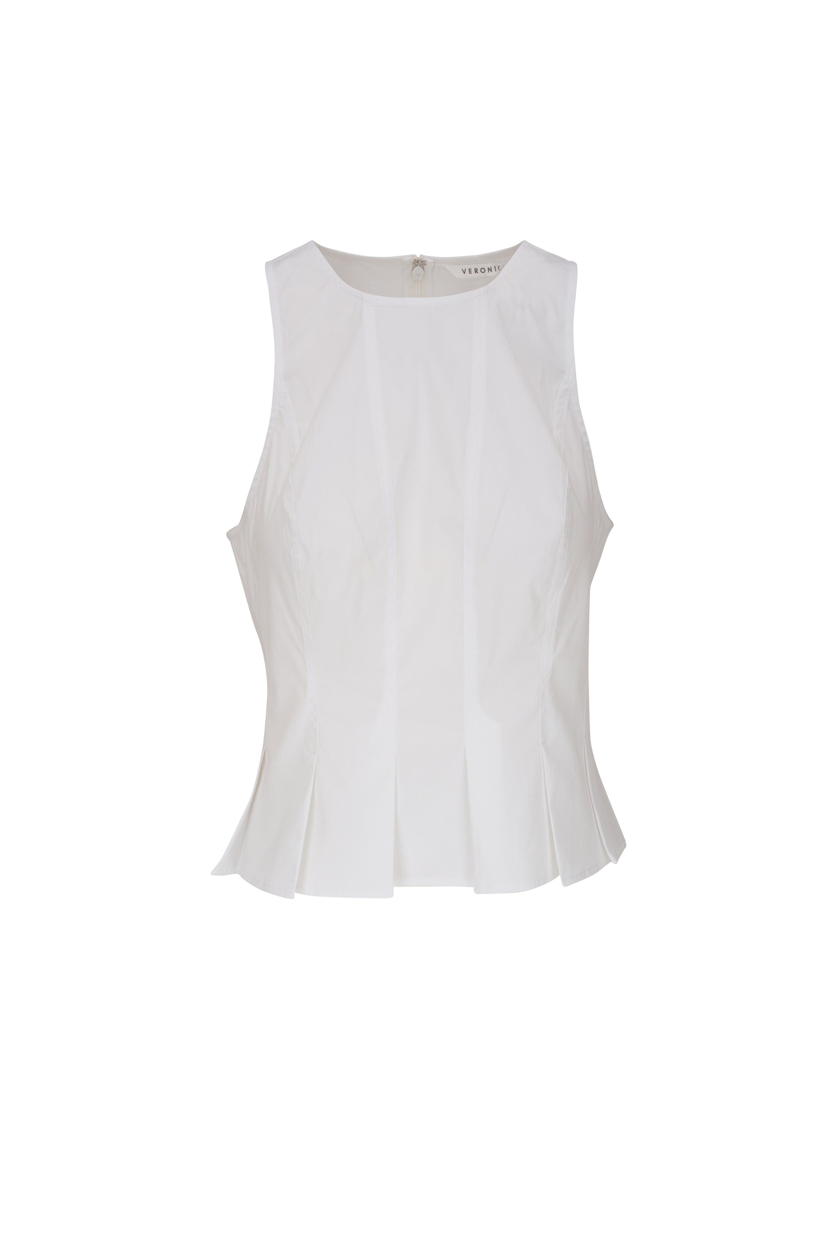 Veronica Beard - Olympia White Cotton Top | Mitchell Stores