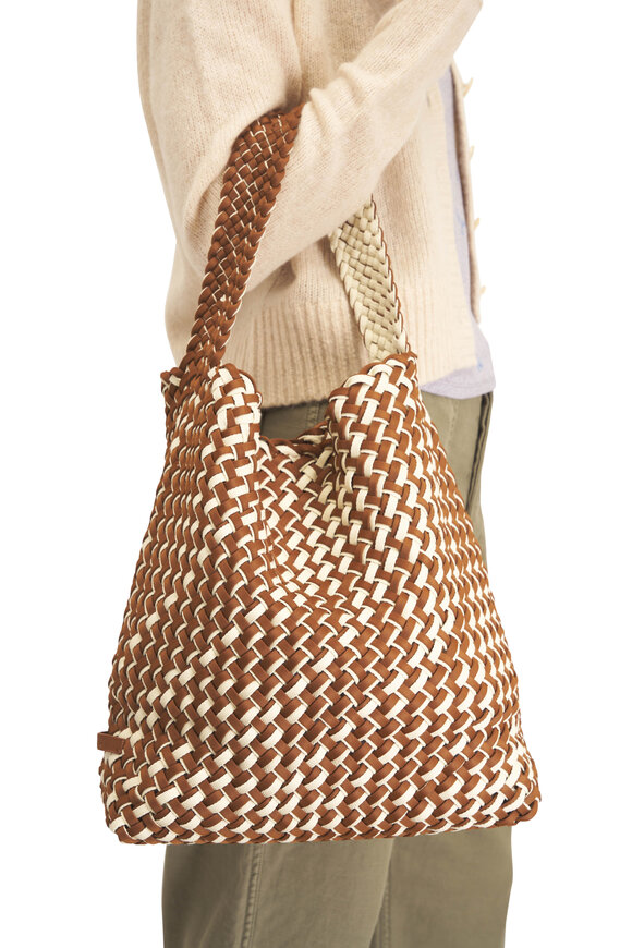 Naghedi Medium Nomad Carmel Double Weave Hobo - view 2