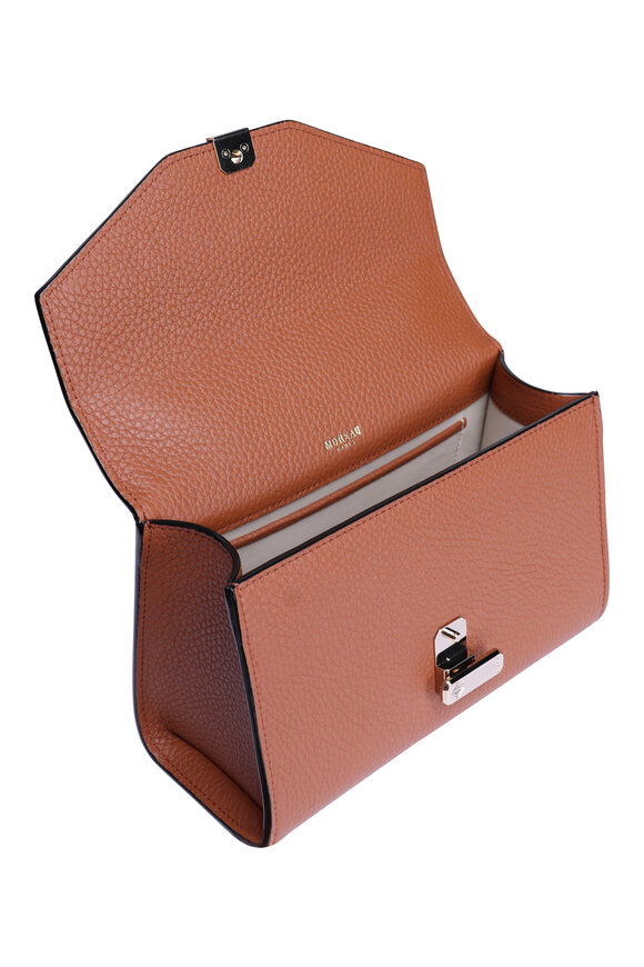 Moreau Paris Small Ana Saddle Leather Top Handle Bag - view 4