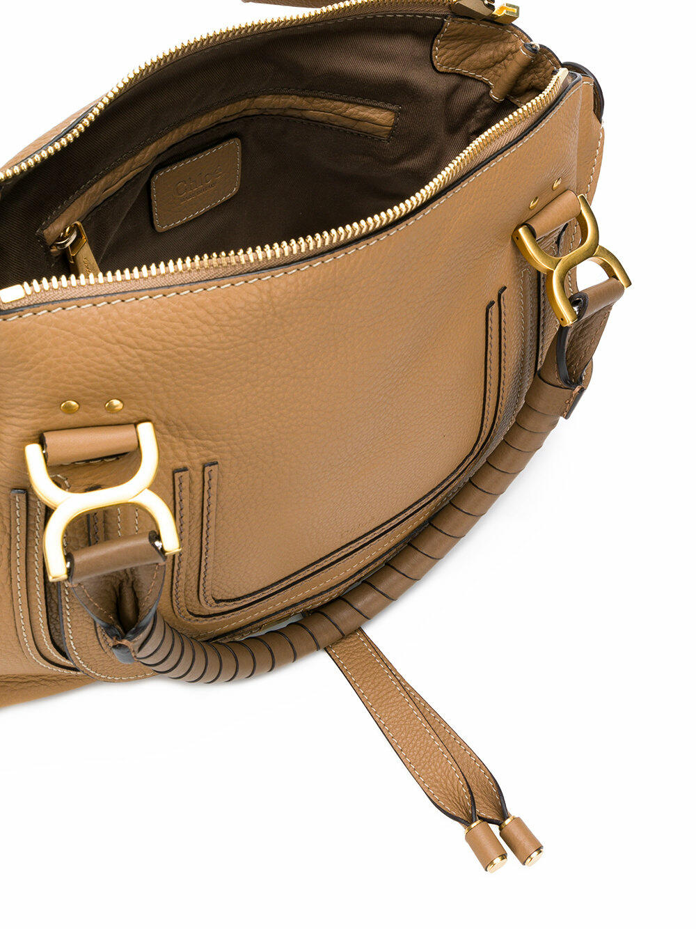 Chloé - Marcie Nutmeg Leather Medium Shoulder Bag