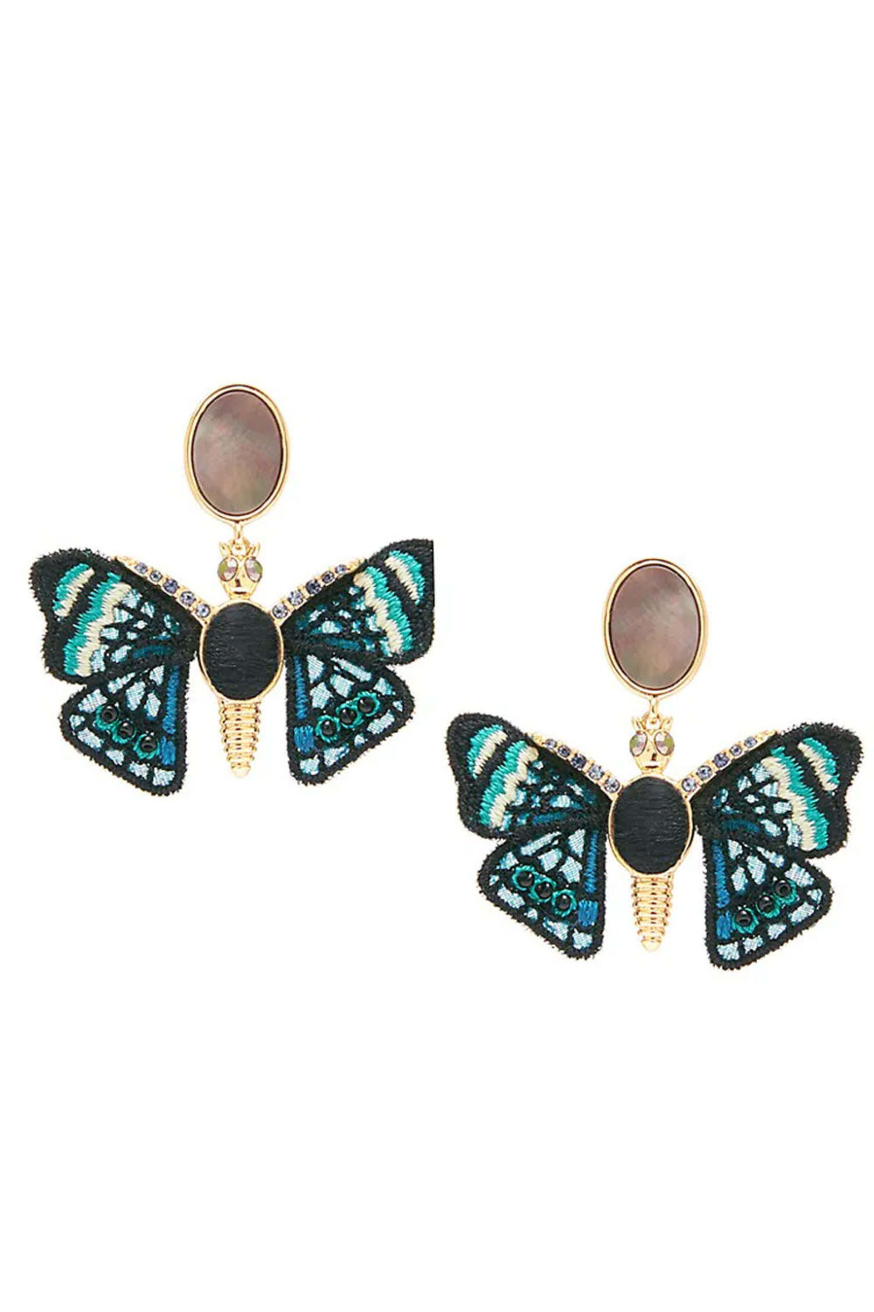 Mignonne Gavigan - Willa Green Butterfly Earrings