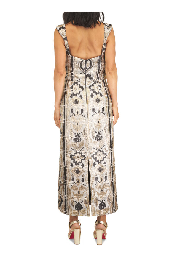 Johanna Ortiz Tropicana Ecru & Black Ankle Dress - view 3