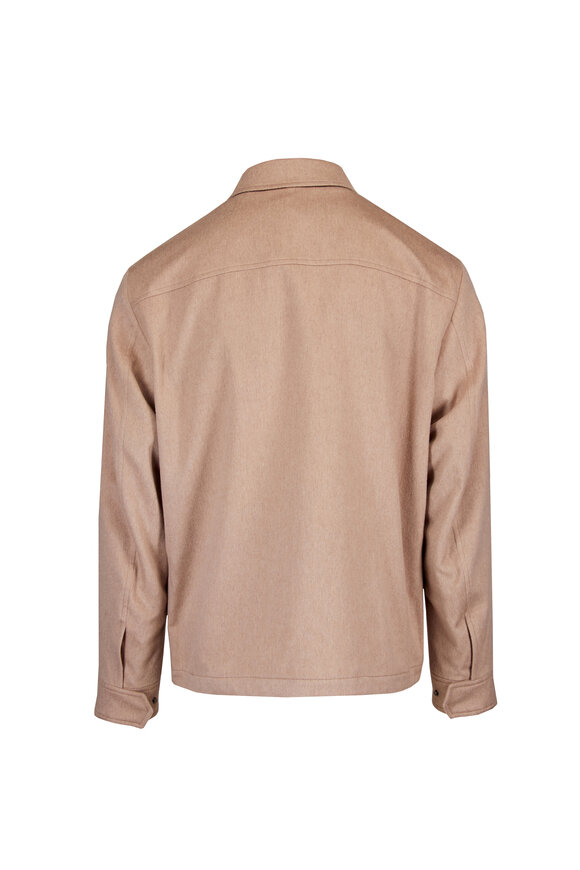 Sartorio Beige Cashmere Overshirt - view 2