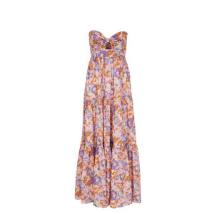 Zimmermann - Multicolor Strapless Floral Midi Dress Zimmermann - Multicolor Strapless Floral Midi Dress