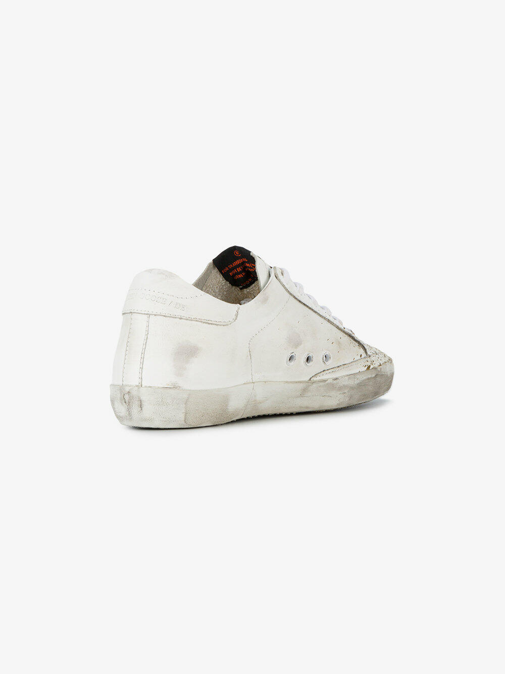 Golden goose white clearance splatter