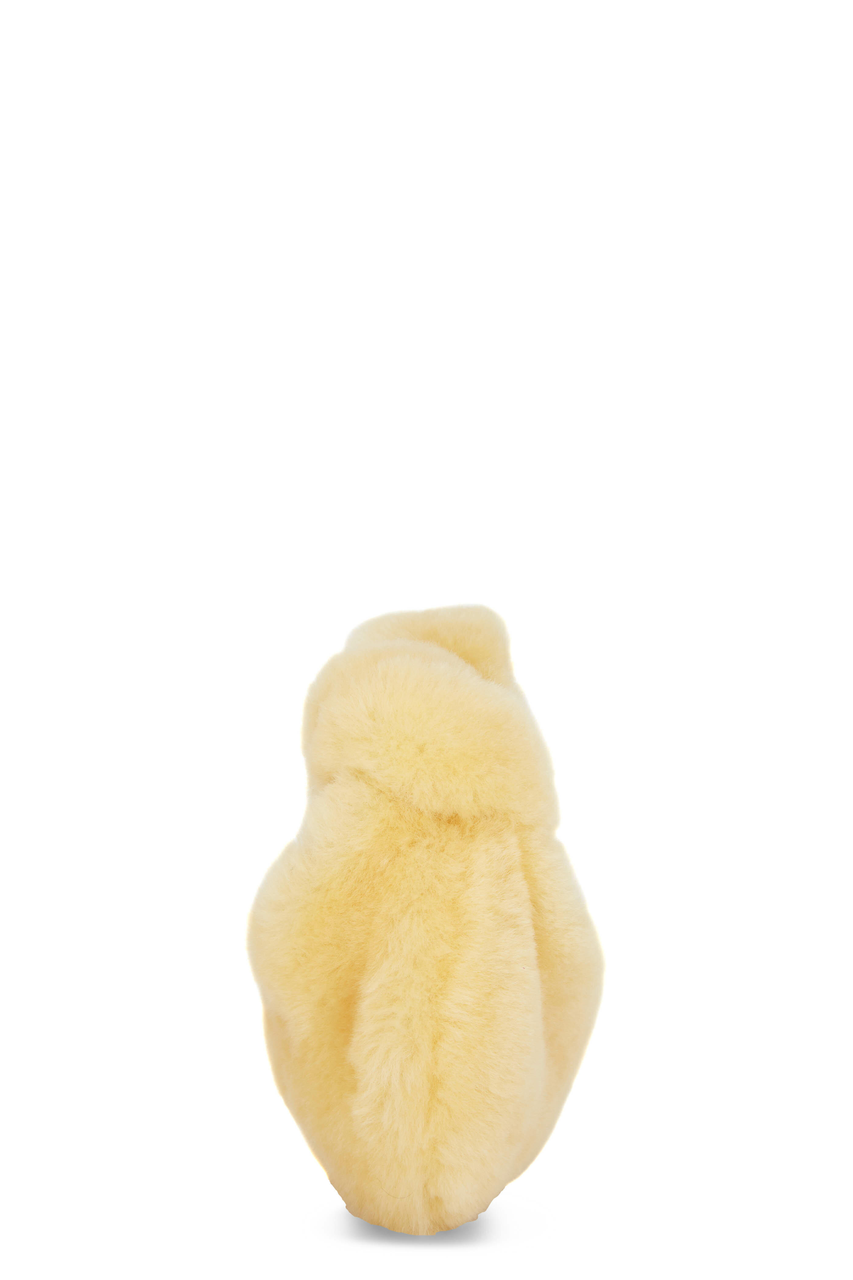 Bottega Veneta - Jodie Teddy Gold Shearling Mini Knot Hobo Bag