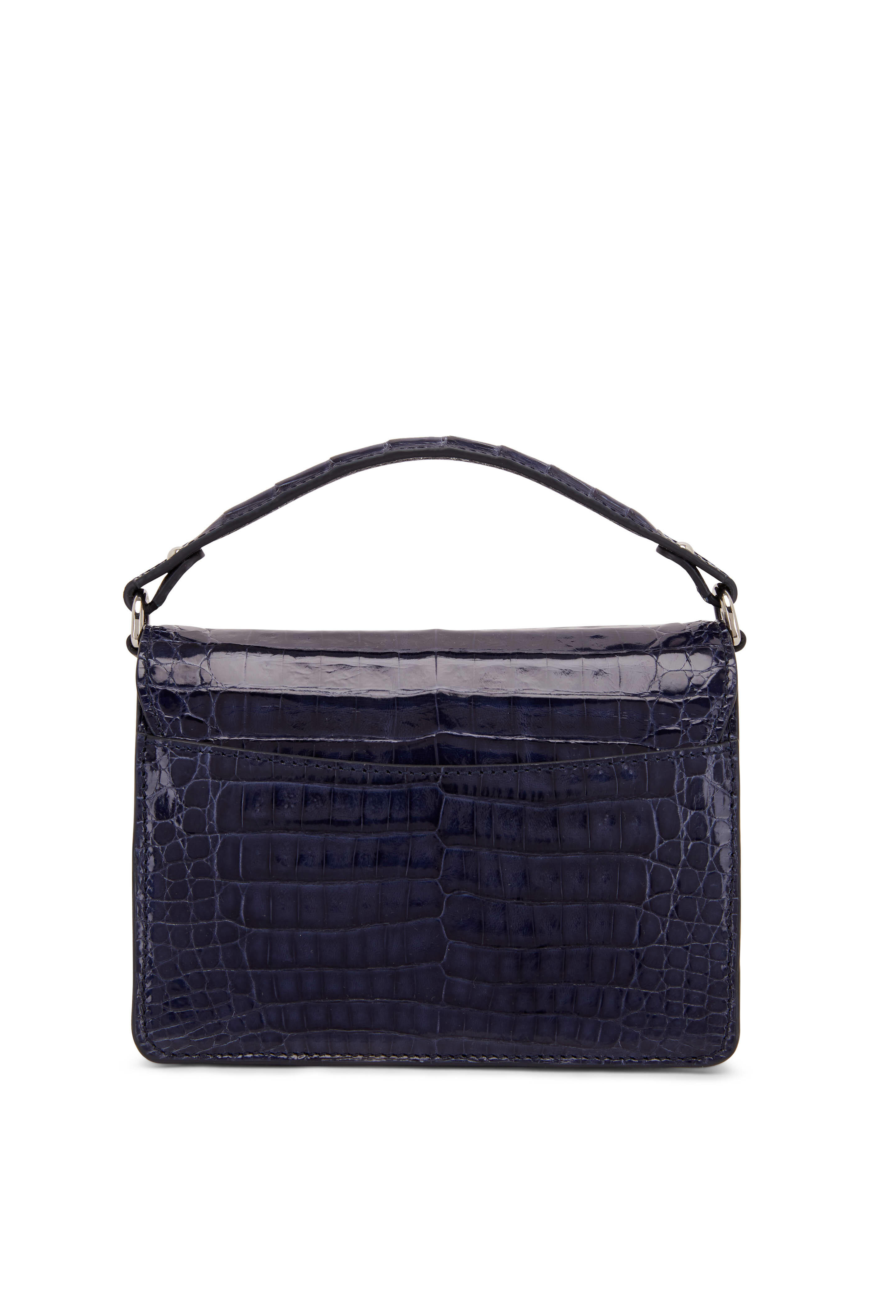 Valencia Leather Crocodile Top Handle Bag