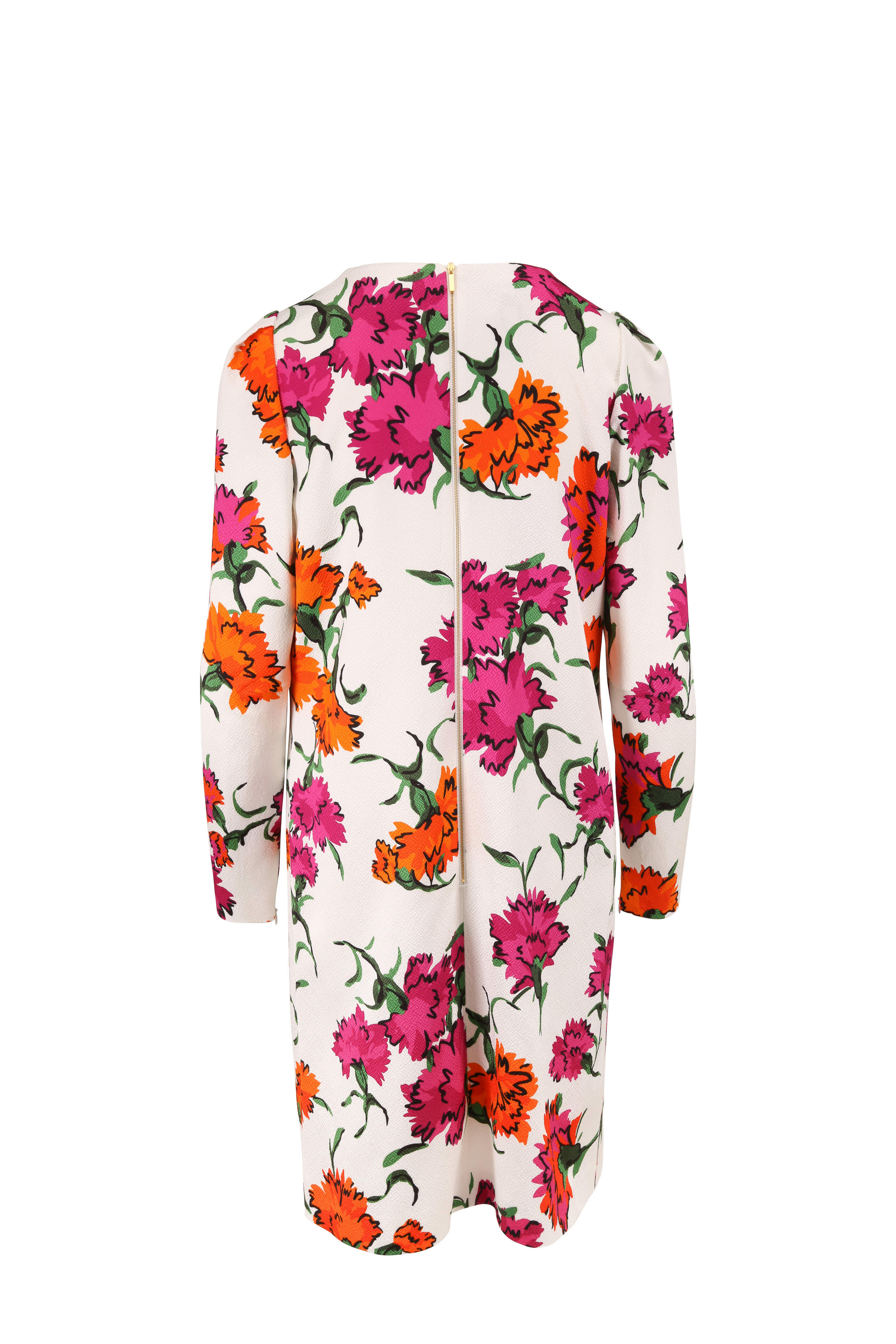 Escada - Dleah Fantasy Floral Print Long Sleeve Dress