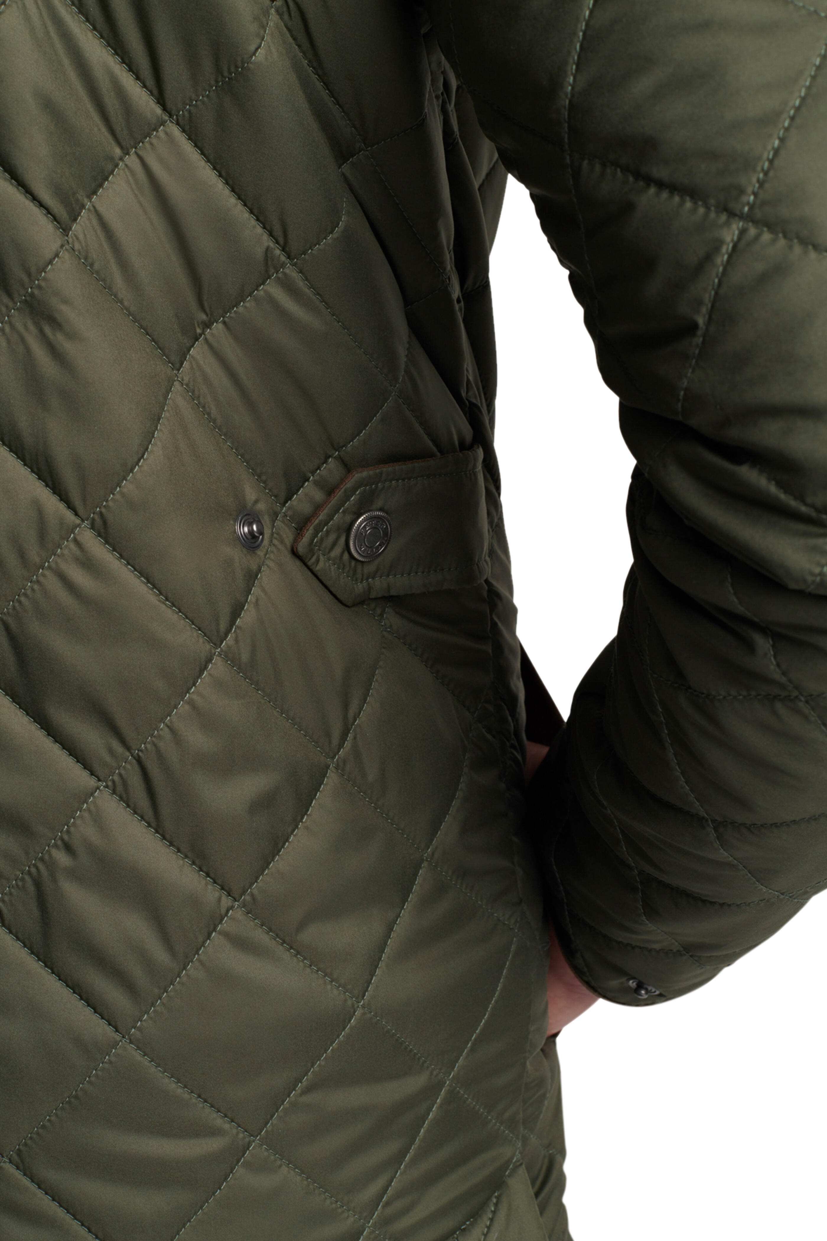 Peter Millar - Suffolk Olive Quilted Travel Coat