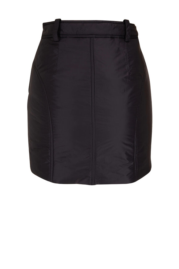 Khaite - Mitsi Black Nylon Skirt