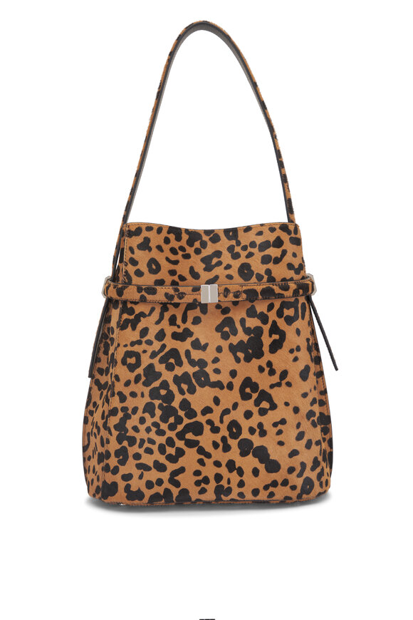 Totême Belted Animal Print Bucket Bag