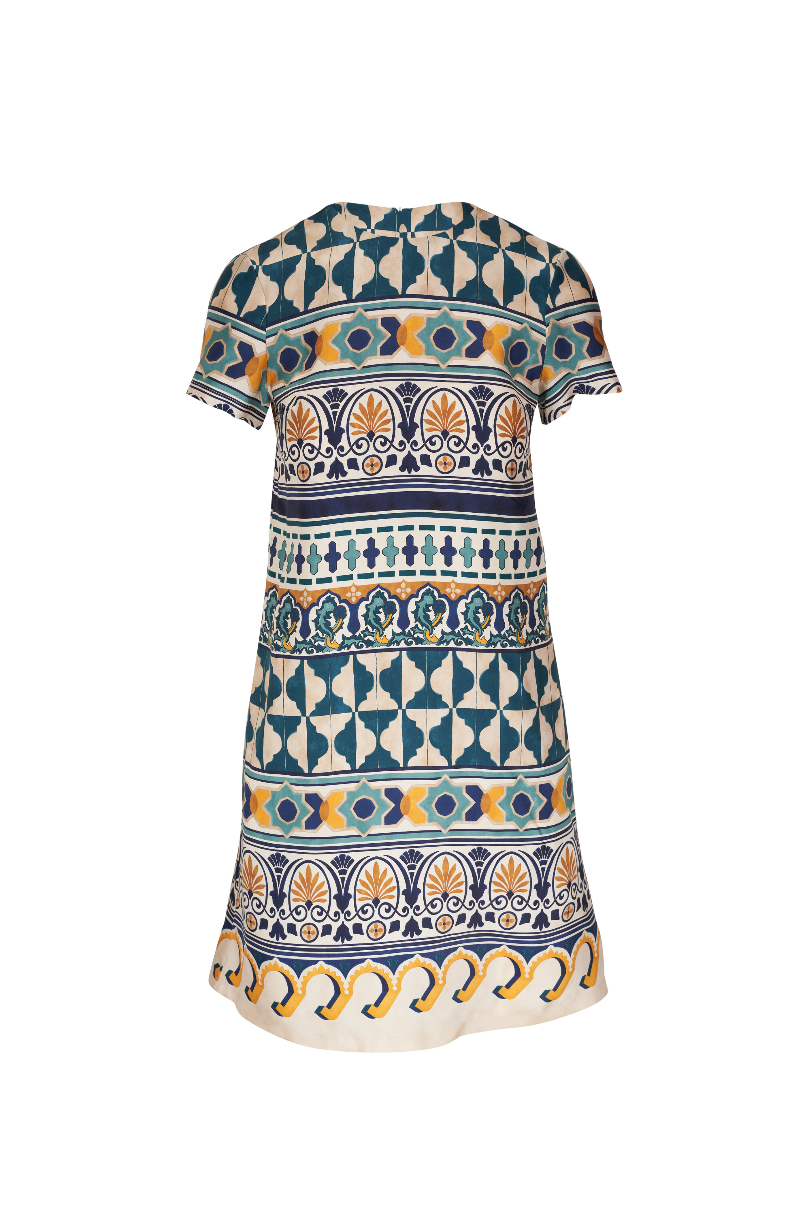La DoubleJ - Multicolor Silk Mini Swing Dress