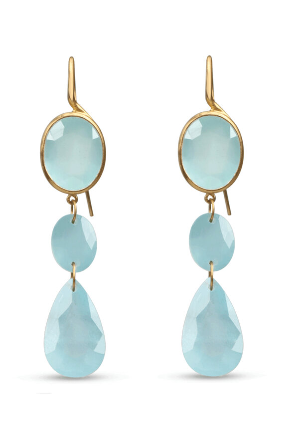 Marie-Hélène De Taillac Aquamarine Elizabeth T. Earrings