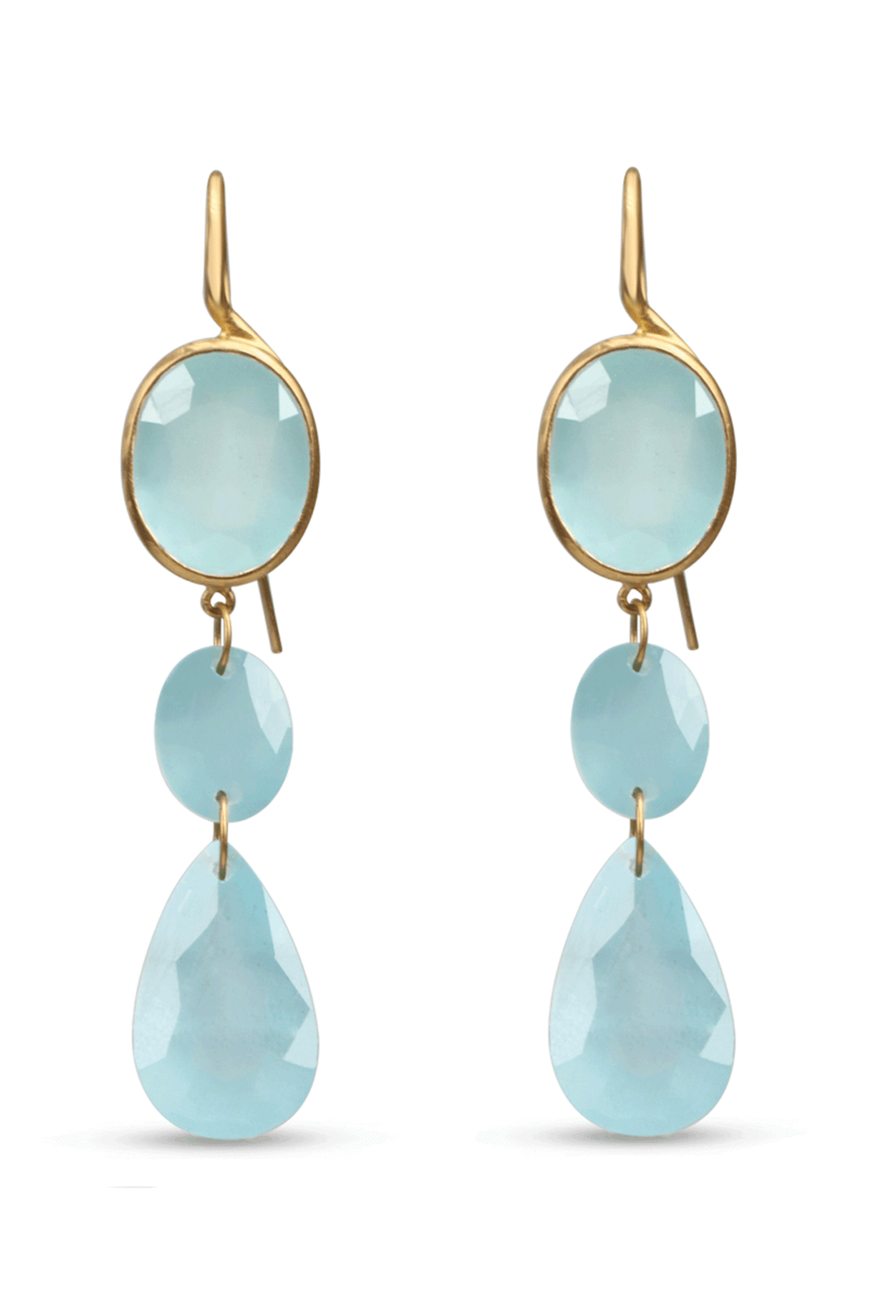 Marie-Hélène De Taillac - Aquamarine Elizabeth T. Earrings