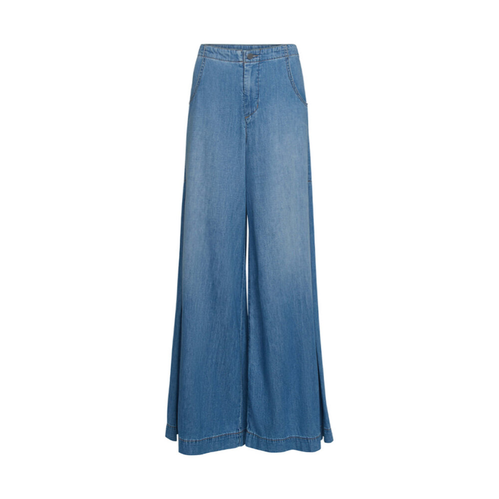 2（g+c）TWW denim ZARA NEW WOMAN HIGH-WAIST TRF WIDE-LEG JEANS CROSSOVER