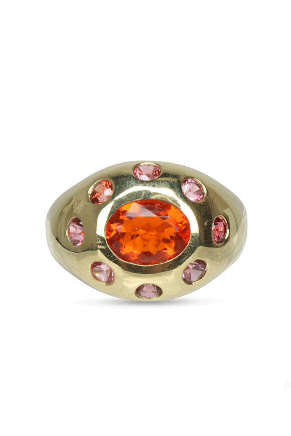 Lauren K Fire Opal Aura Ring
