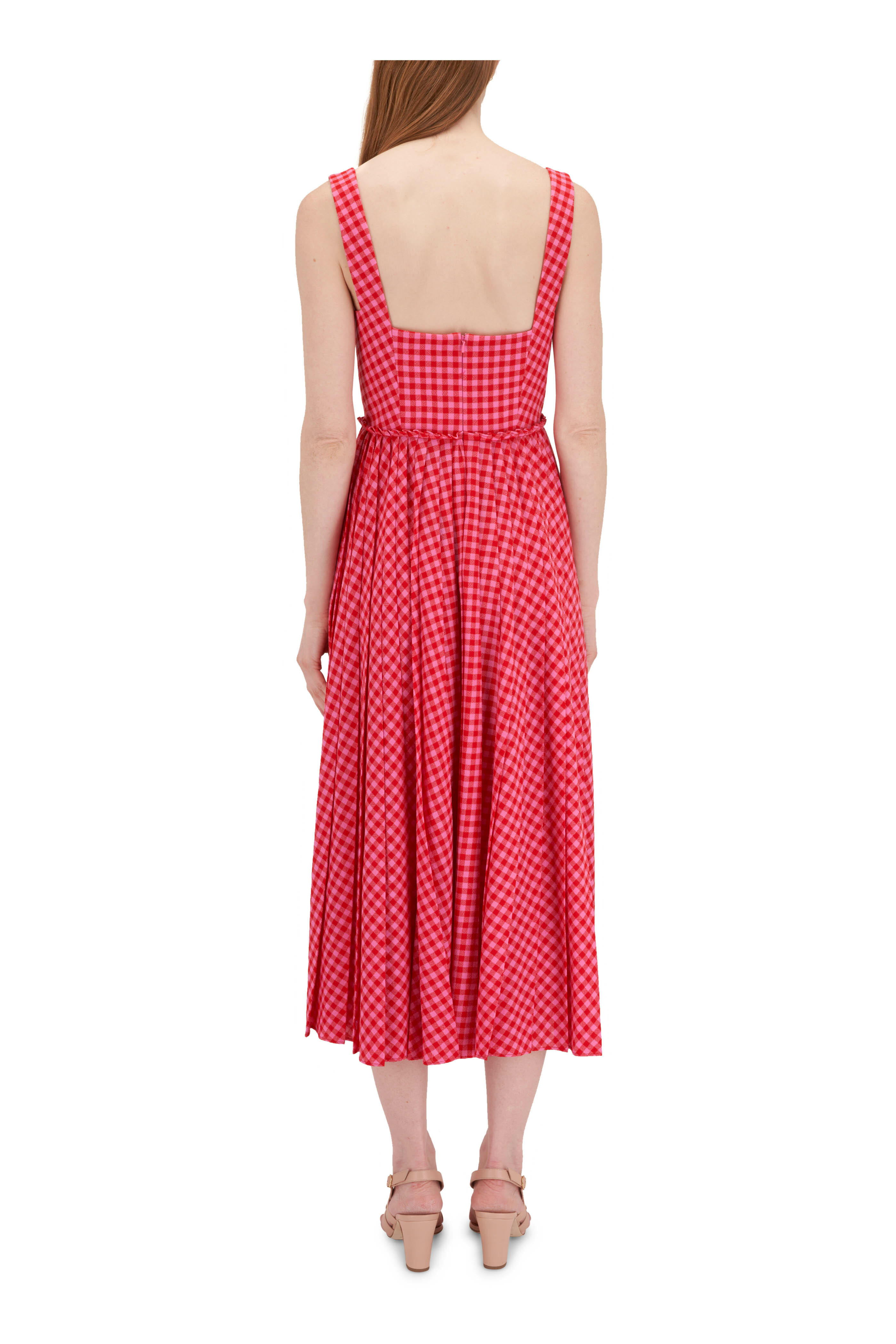 Lela Rose - Cherry Square Neck Midi Dress | Mitchell Stores