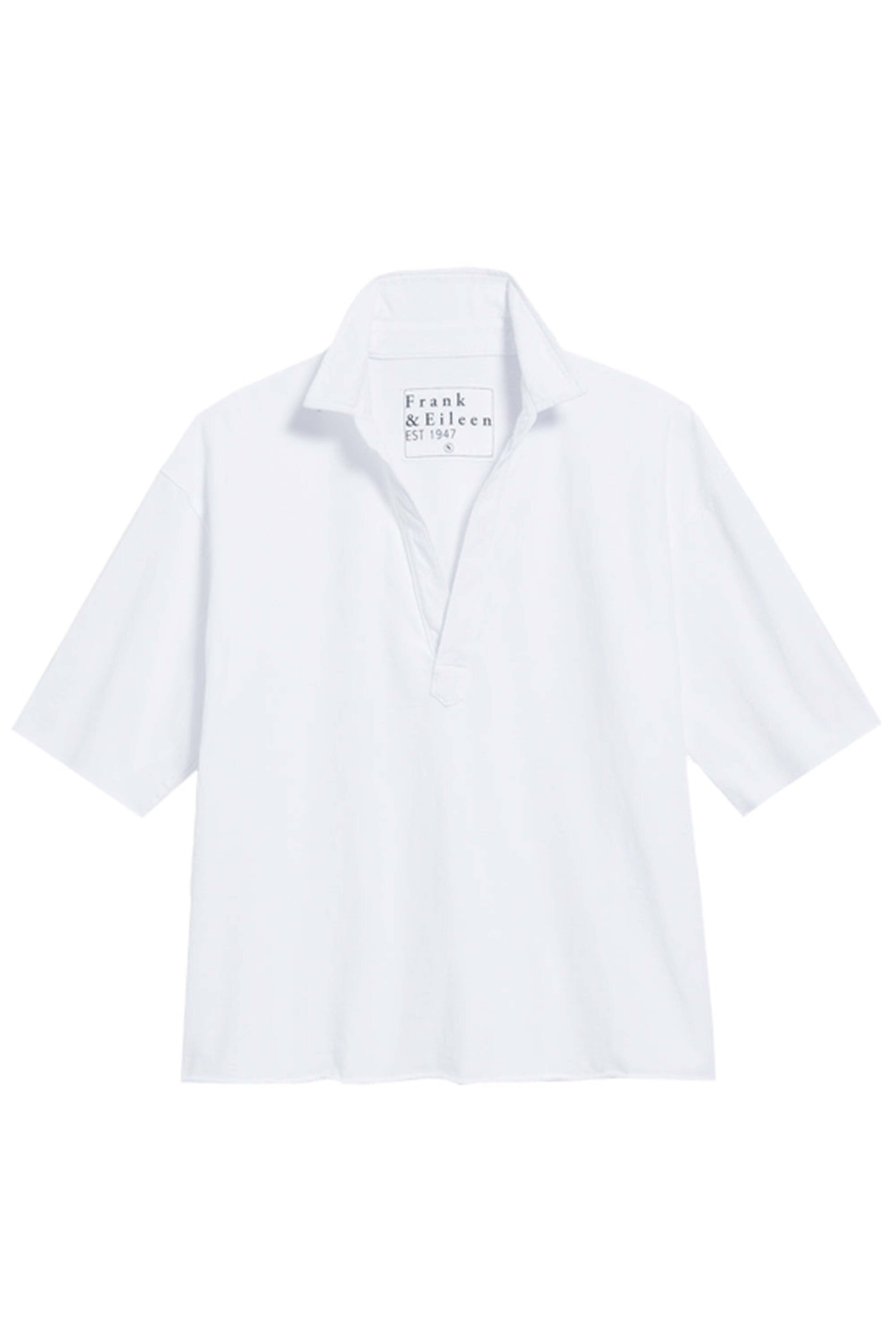 Frank & Eileen - White Patty Popover Henley