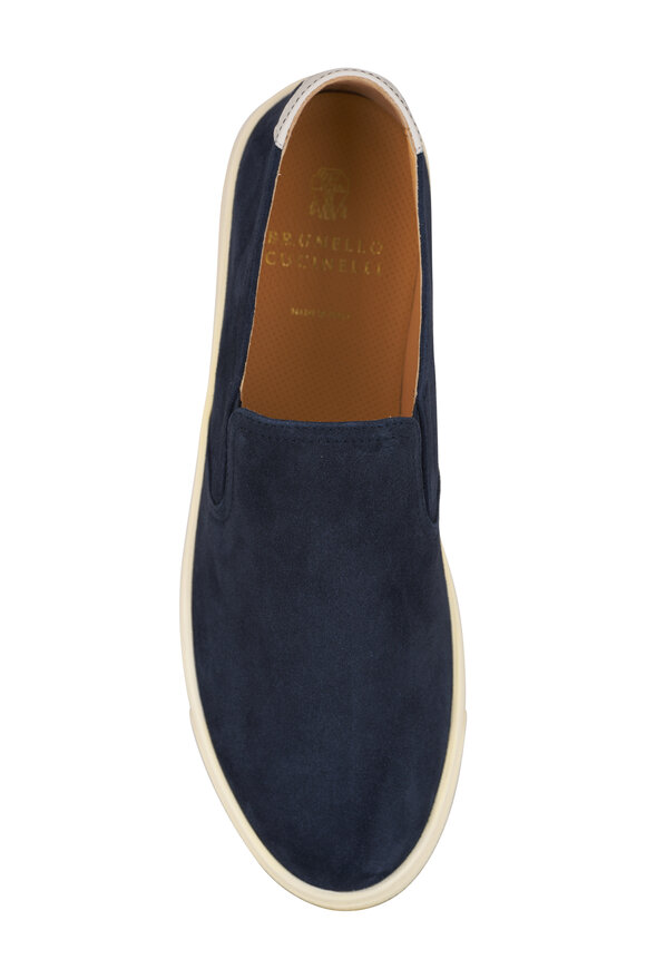 Brunello Cucinelli - Sirena Navy Suede Loafer