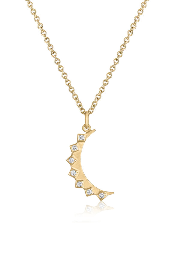 Loriann 14k Yellow Gold Lunara Crescent Moon Pendant