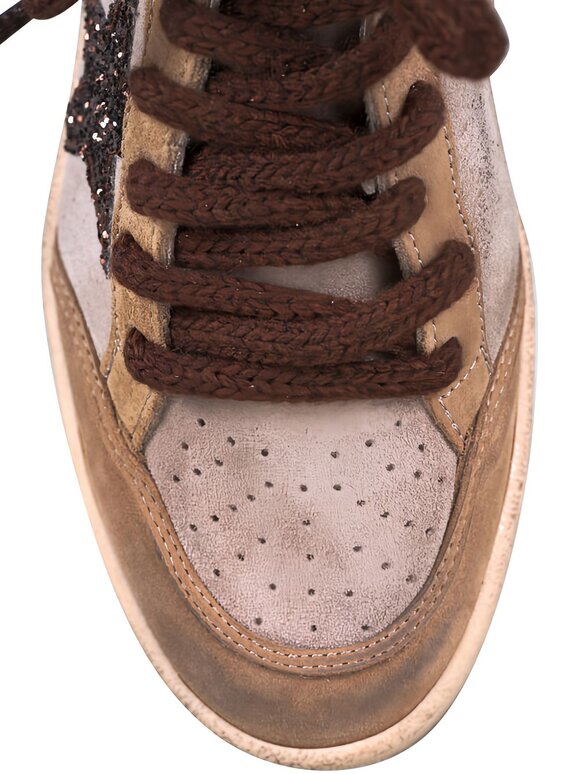 Golden Goose Ballstar Beige & Brown Suede Low Top Sneaker - view 8