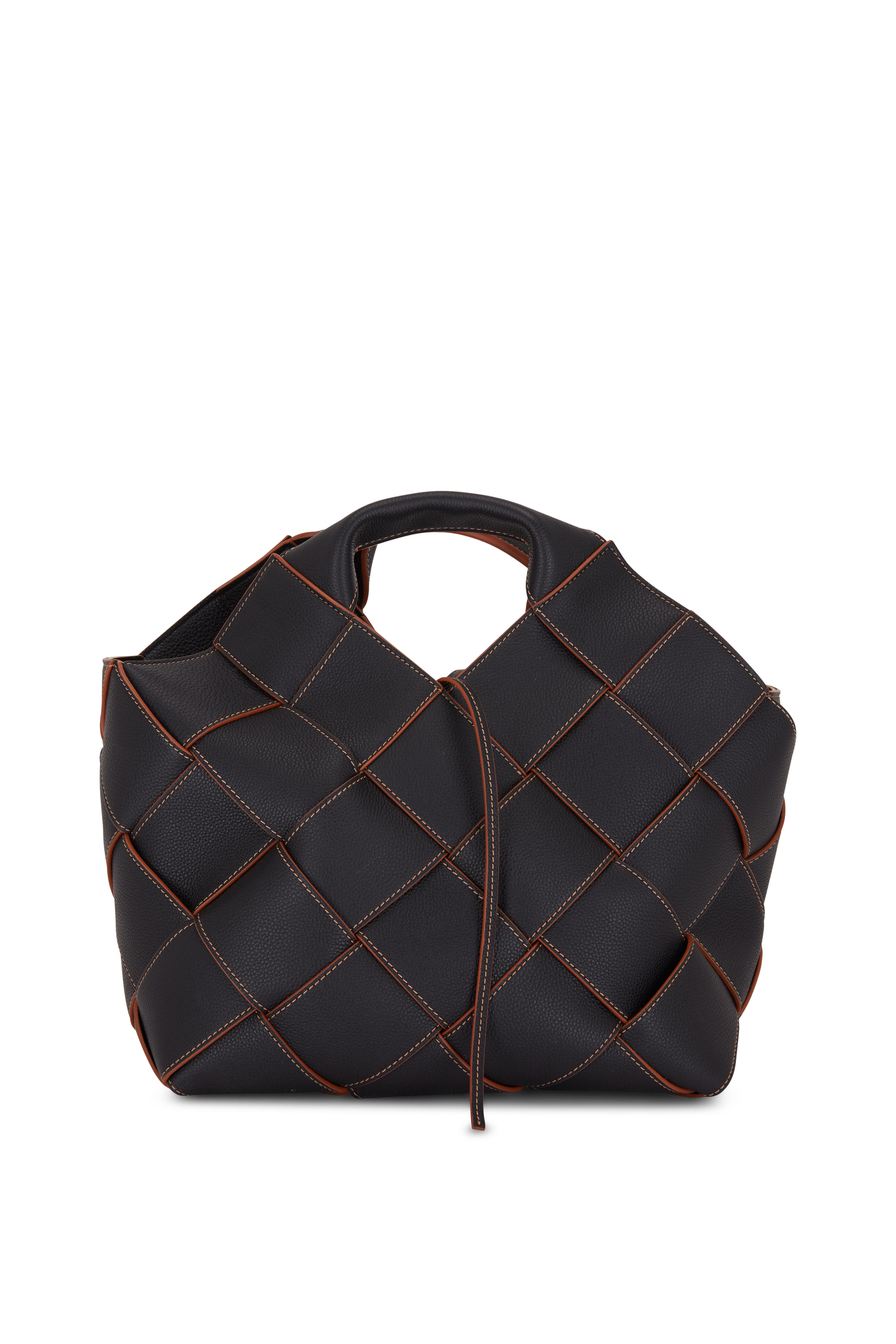 Loewe Large Basket Bag in Palm Leaf and Calfskin, Beige, * Inventory Confirmation Required