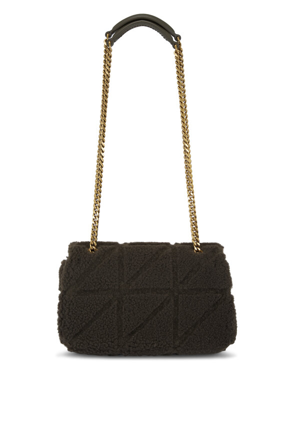 Saint Laurent - Small Jamie Lichen Shearling Chain Bag